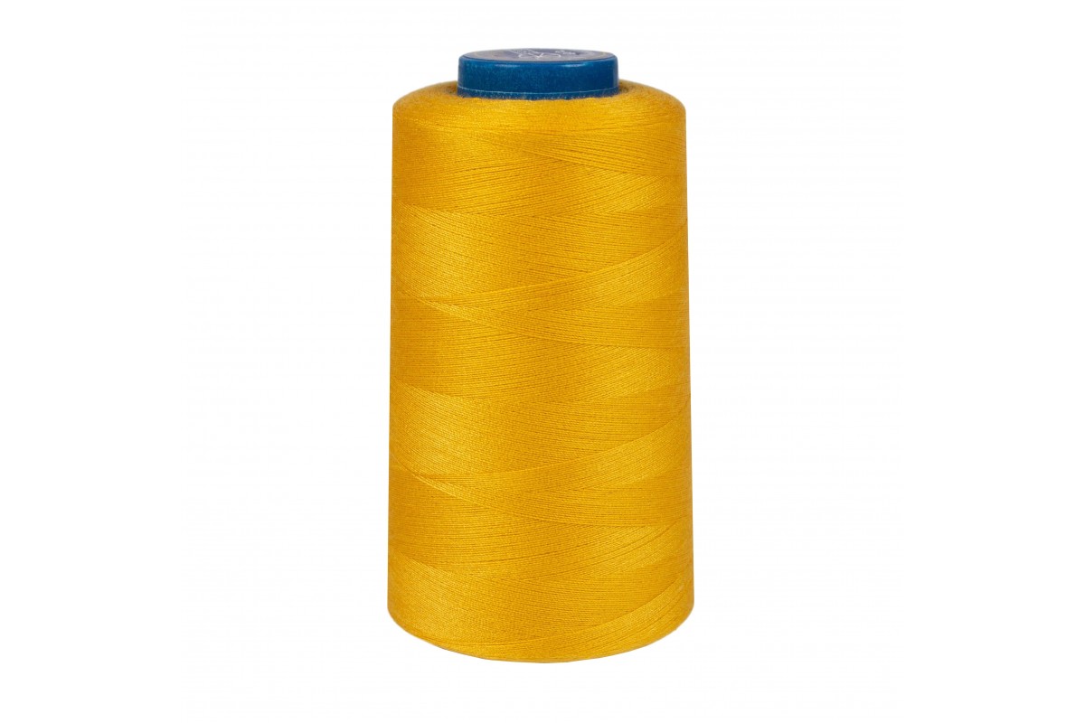 Швейные нитки полиэстер 40/2 5000 ярд цв.темно-желтый Strong 